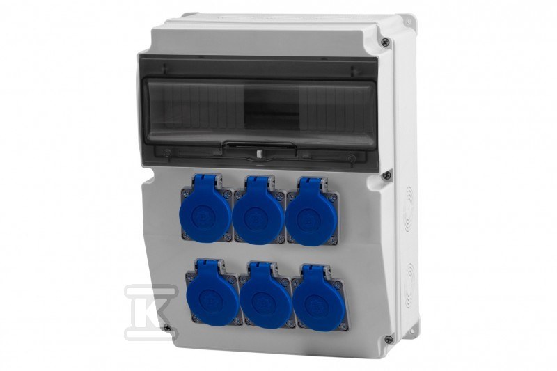 Rozdzielnica CAJA 12M - gniazda 6x230V - F3.1825